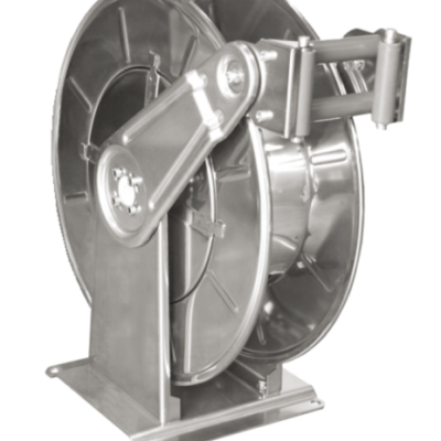Rectractable wall mounted hose reels